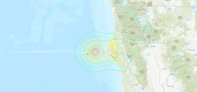 <p>The quake hit more than 60 miles away from Ferndale, California. The USGS said it was a magnitude 7.0 tremor </p>