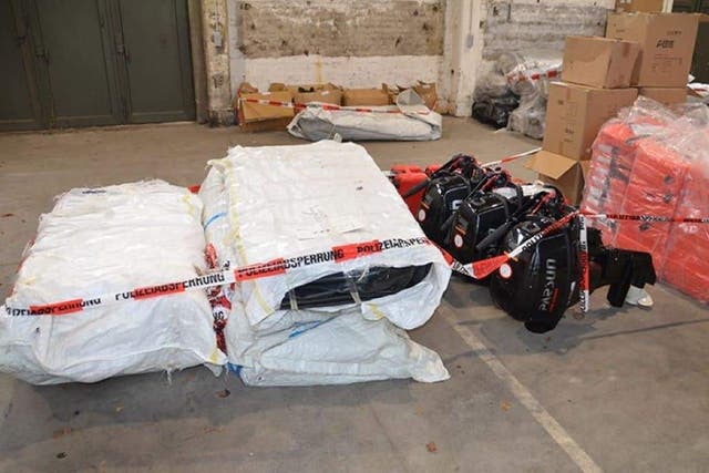 Boat engines and lifejackets were sized as part of the operation (National Crime Agency/PA)