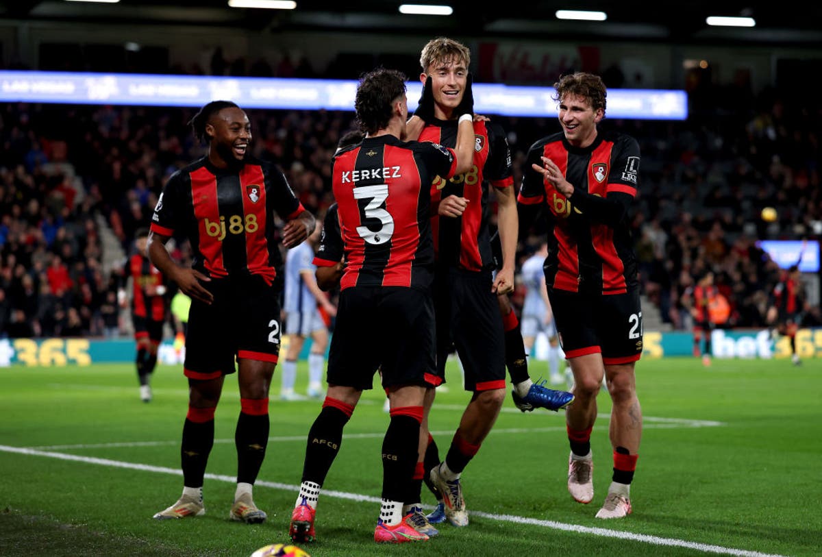 Bournemouth punish Tottenham with early goal from corner – live updates