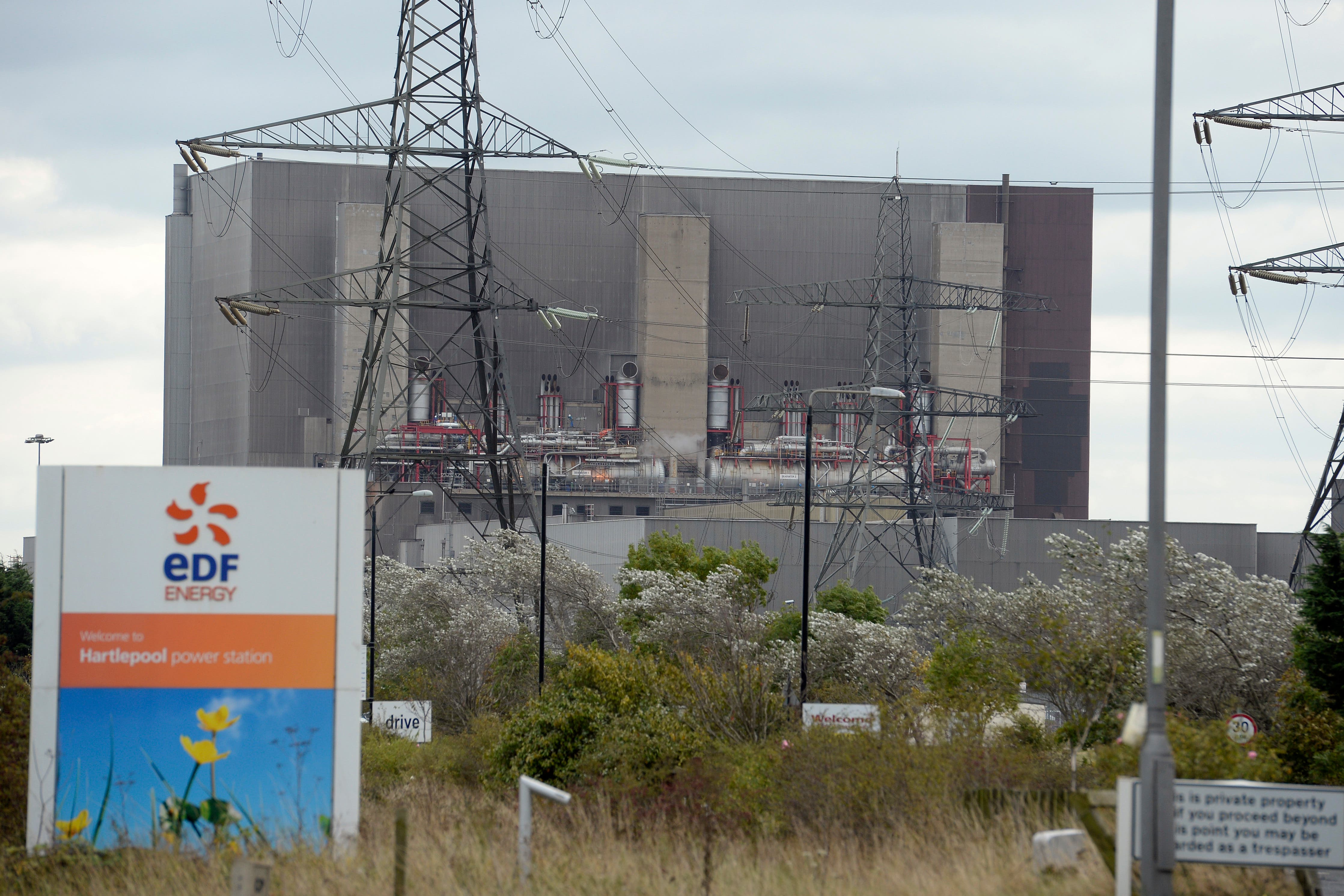 EDF announced that four of Britain’s five nuclear power stations will stay open longer than previously planned (PA)