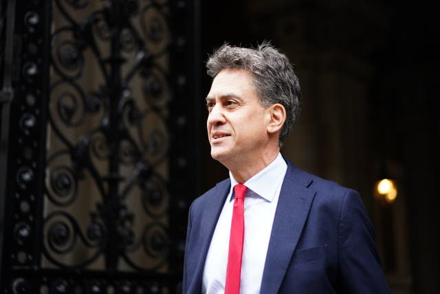 <p>Energy Security and Net Zero Secretary Ed Miliband says his department is open to potential nuclear projects in the UK (Ben Whitley/PA)</p>