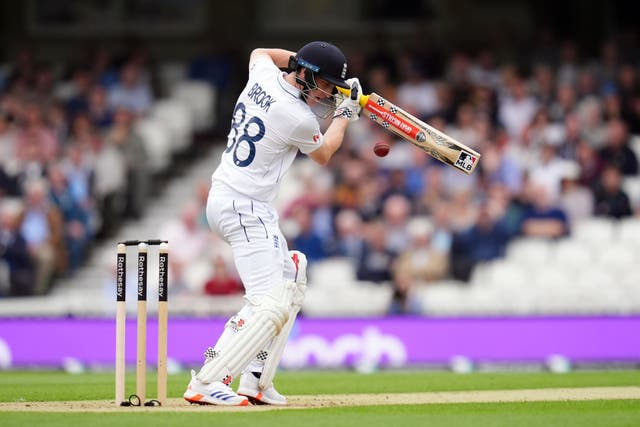 England’s Harry Brook batting (John Walton/PA)