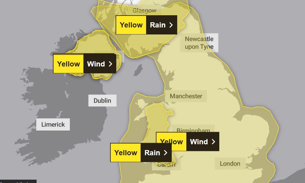 Storm Darragh Latest: UK Braces For 90mph Winds And Heavy Rain As Met ...