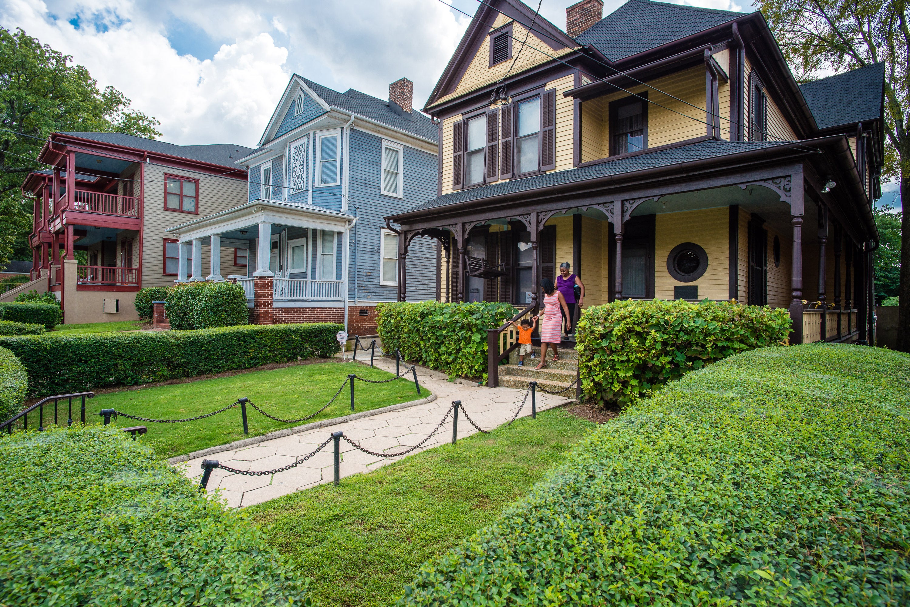 Visitors can go inside the two-storey house on Auburn Avenue where Martin Luther King lived until he was age 12