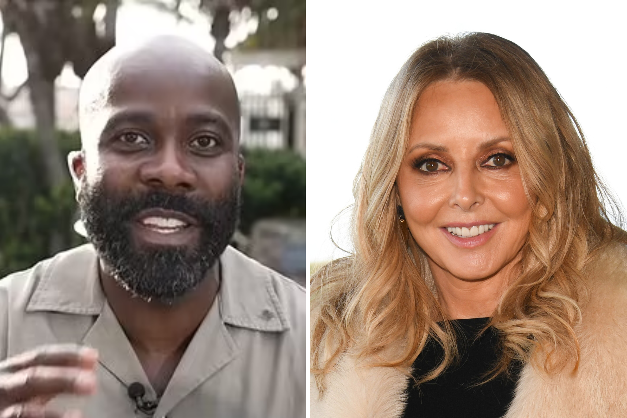 Melvin Odoom and Carol Vorderman