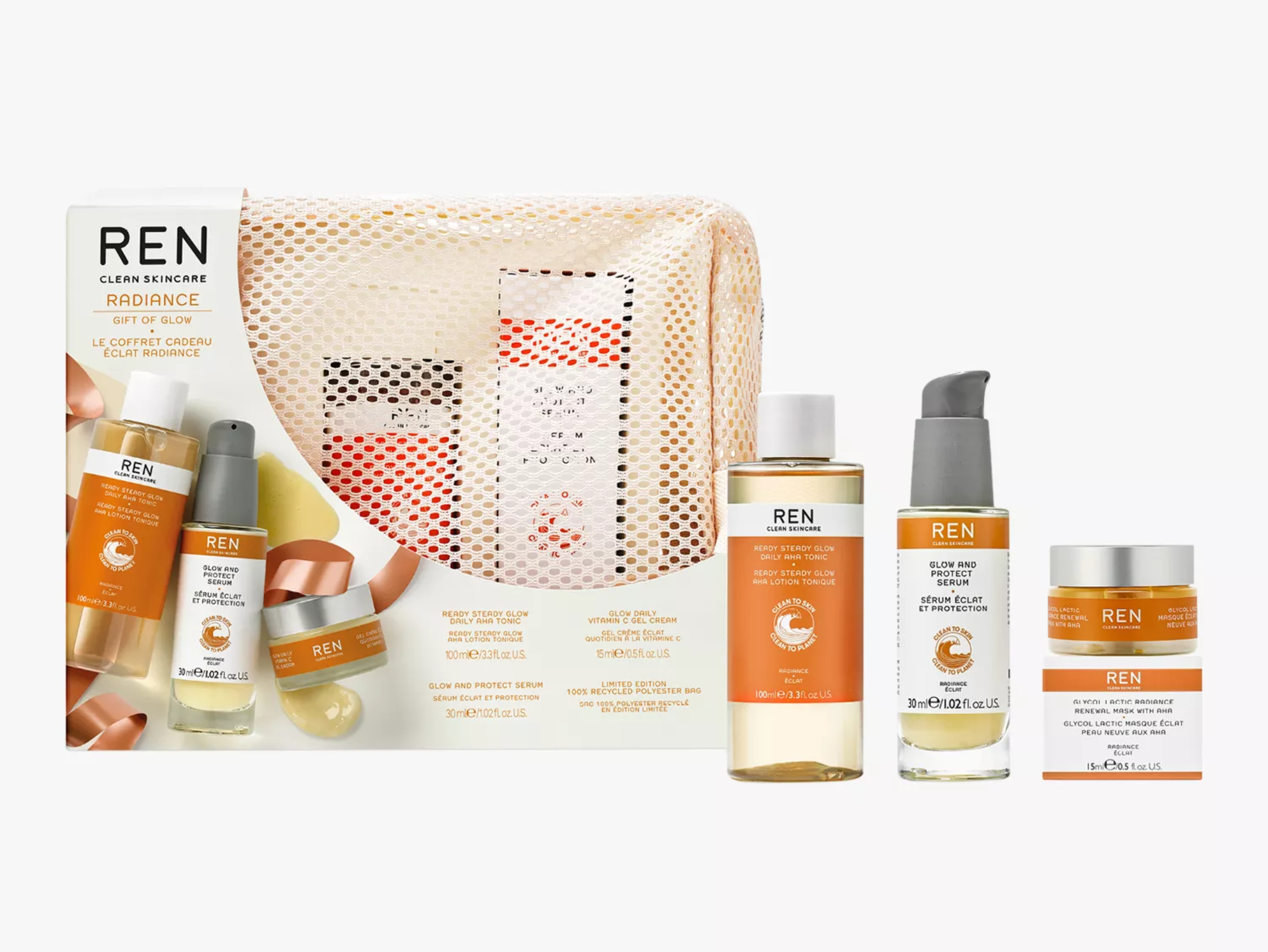 best beauty gift sets ren radiance gift of glow indybest