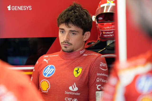 Charles Leclerc has been hit by a grid penalty for the Abu Dhabi Grand Prix (AP Photo/Darko Bandic)