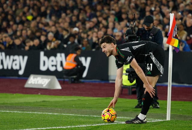 <p>Declan Rice has helped Arsenal turn corners into a real weapon </p>