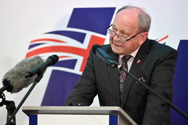 TUV leader Jim Allister (Oliver McVeigh/PA)