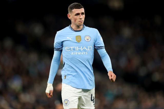 <p>Phil Foden will miss Manchester City’s trip to Crystal Palace </p>