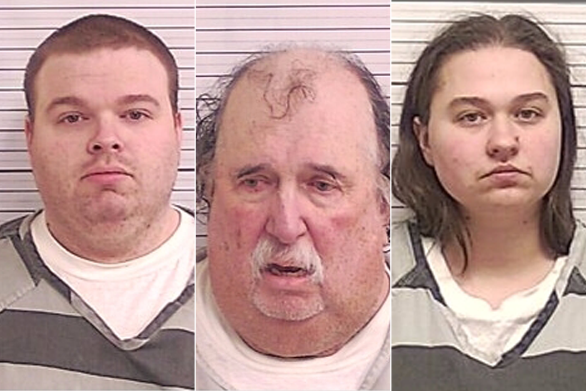 Trio arrested after two kids locked in ‘bug-infested’ home found begging for help from broken window