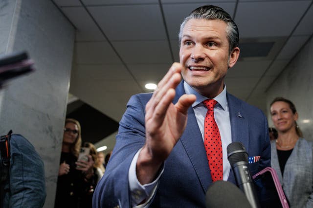 <p>Pete Hegseth faced questions about a possible drinking problem following a report that his Fox News colleagues were concerned about his level of alcohol consumption </p>