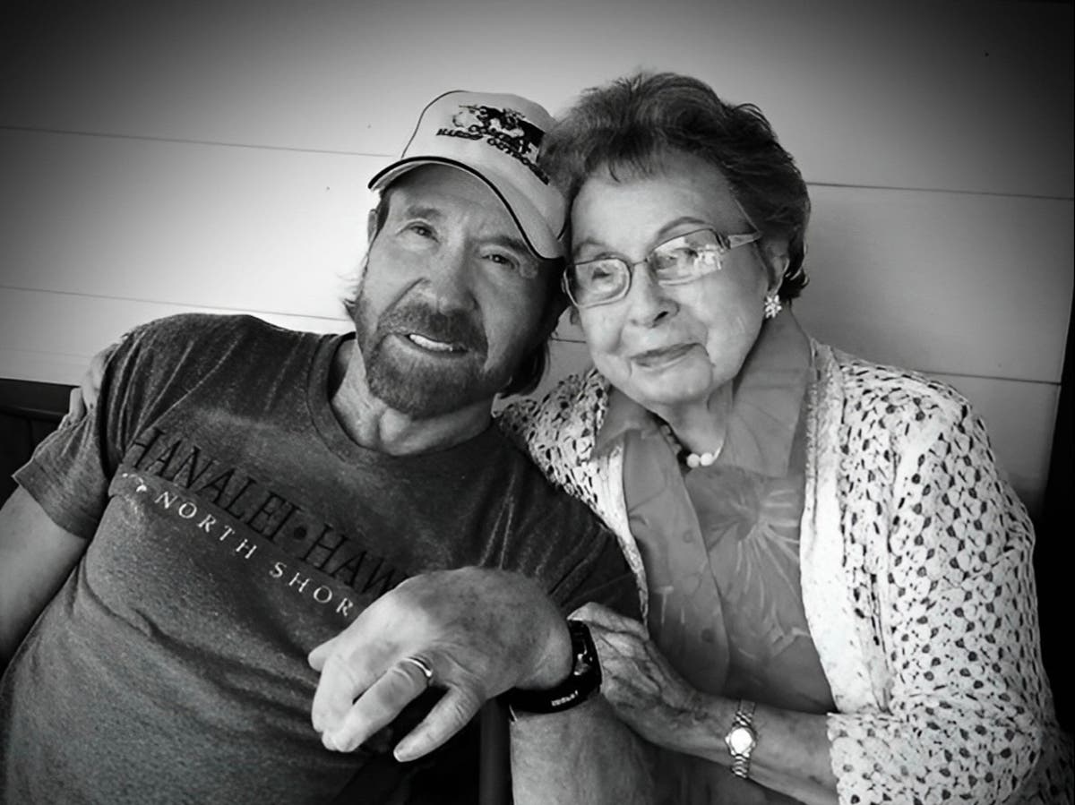 Chuck Norris announces death of his mother aged 103 in heartfelt tribute