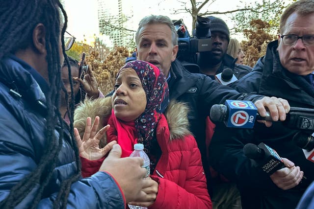 <p>Boston City Council member Tania Fernandes Anderson leaves federal court in Boston after pleading not guilty to charges on December 6 </p>