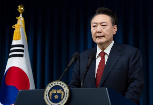 <p>South Korean president Yoon Suk Yeol has survived an impeachment vote</p>