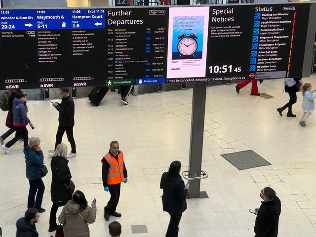 <p>Going places? London Waterloo station, where passengers are being warned of major disruption </p>