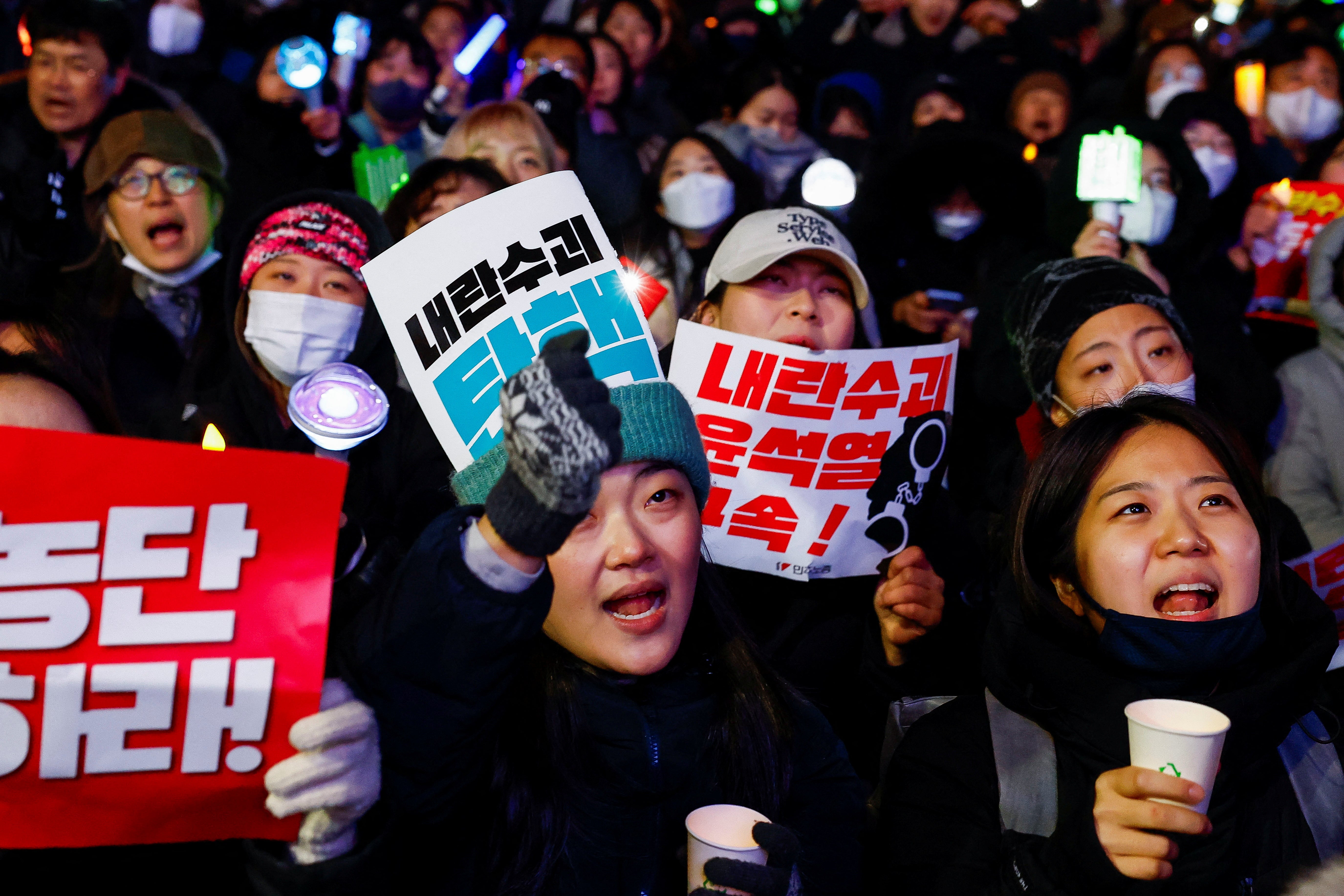 Thousands of demonstrators flooded the streets outside parliament on Friday and Saturday night