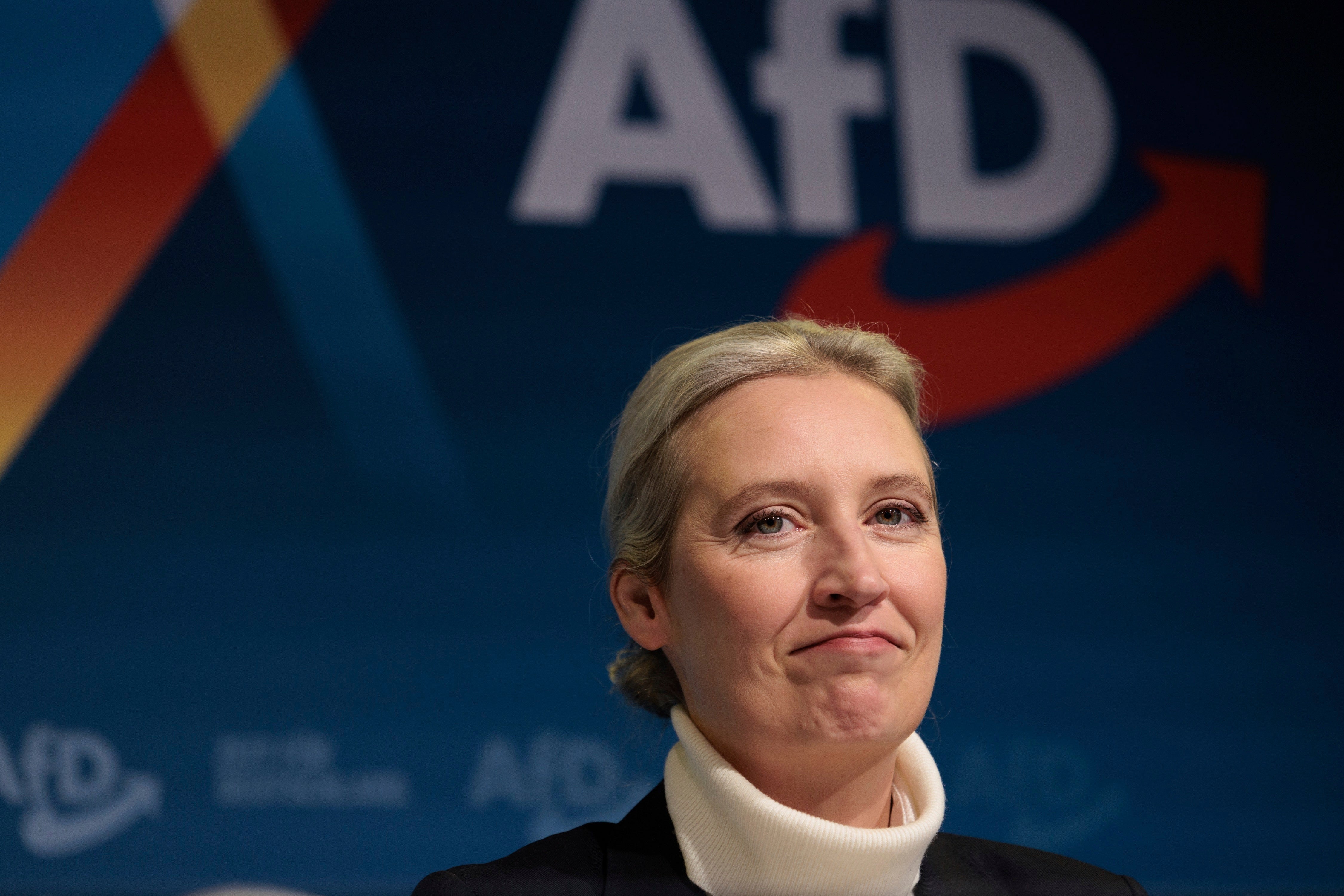 The AfD is polling strongly, but its candidate for the top job, Alice Weidel, pictured, has no realistic chance of becoming chancellor because other parties refuse to work with the far-right party.