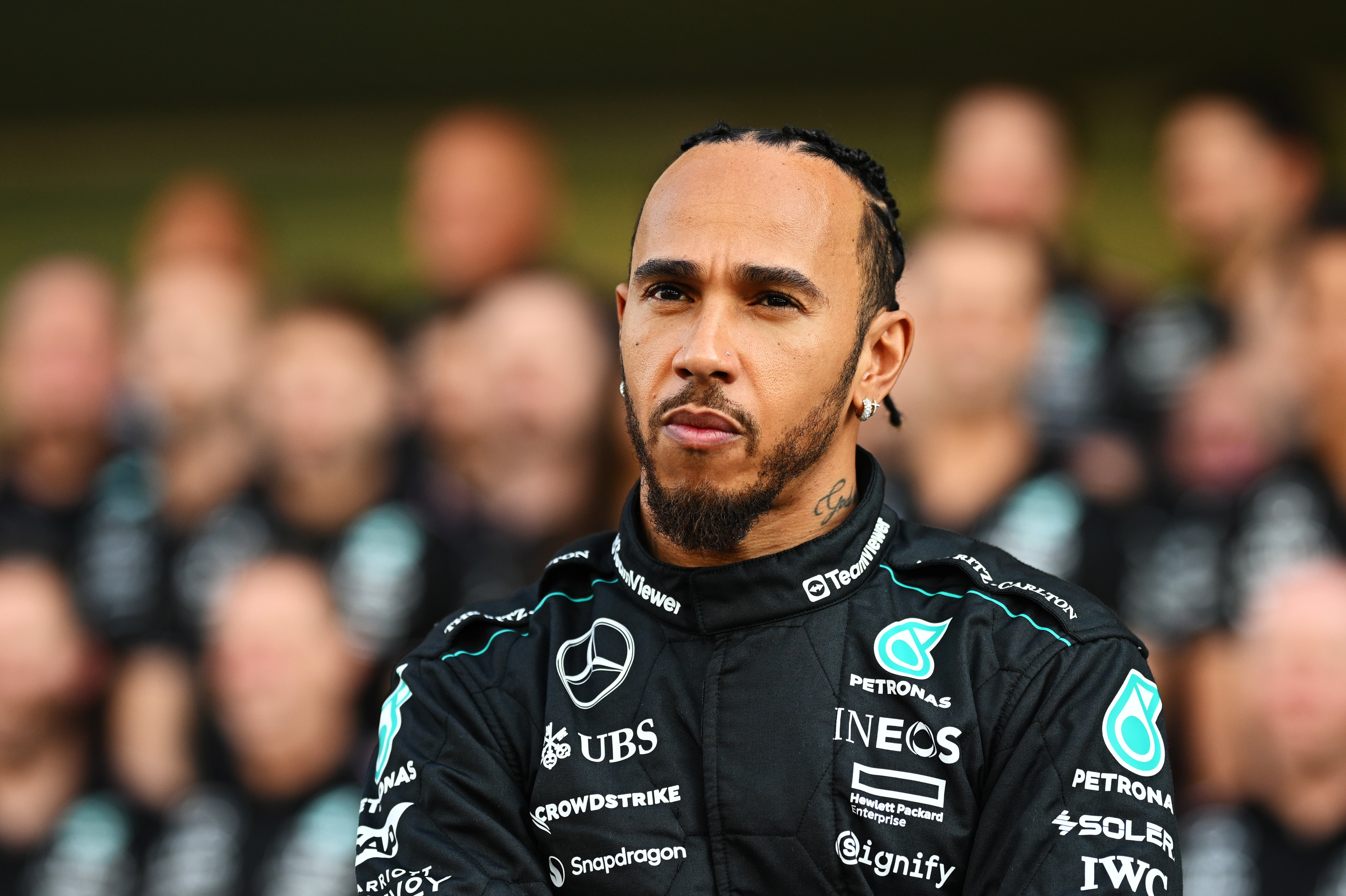 Lewis Hamilton will start his final race for Mercedes in 16th place