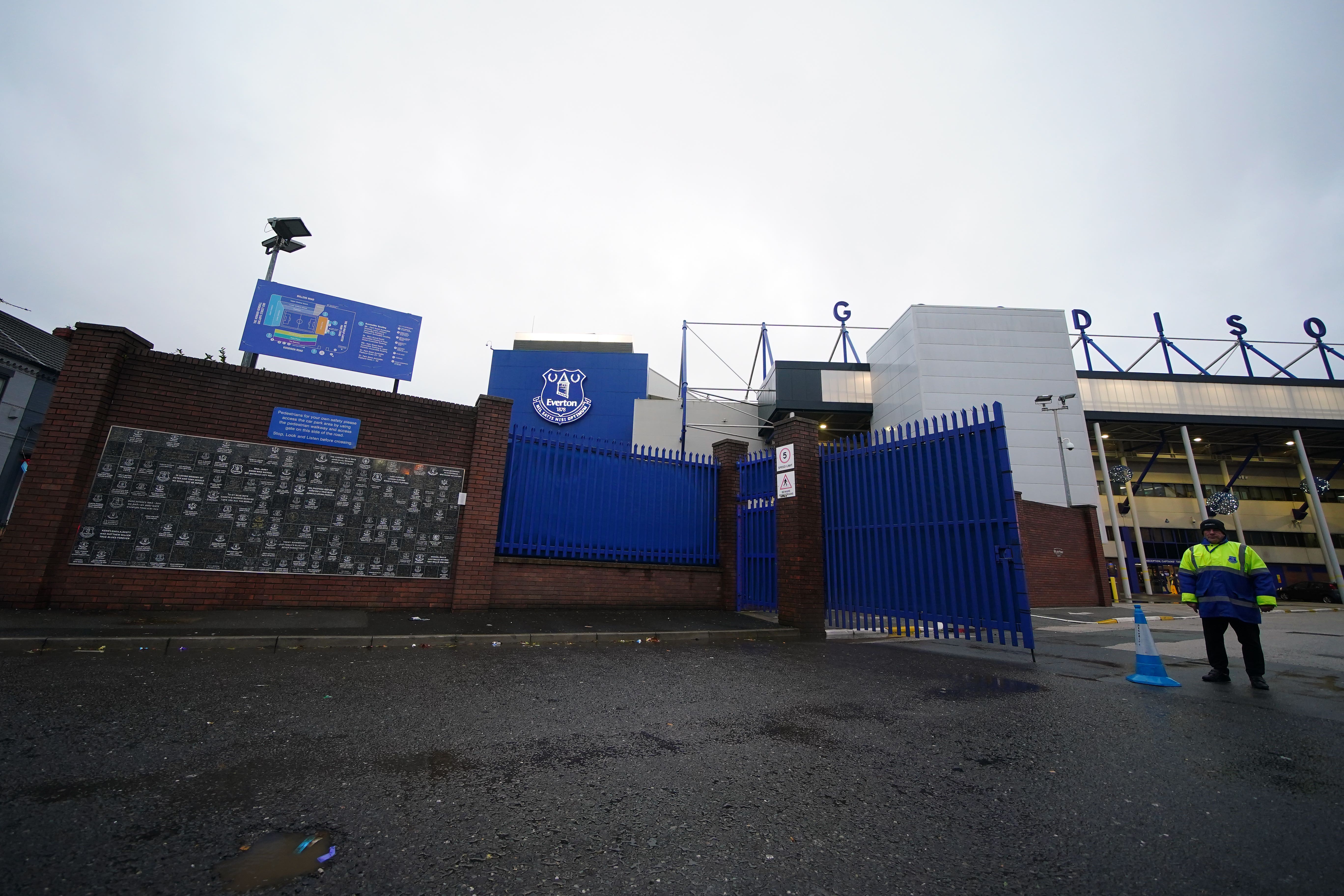 A 15-year-old Everton fan from Australia was denied the chance to see the Merseyside derby at Goodison Park by adverse weather (Peter Byrne/PA)