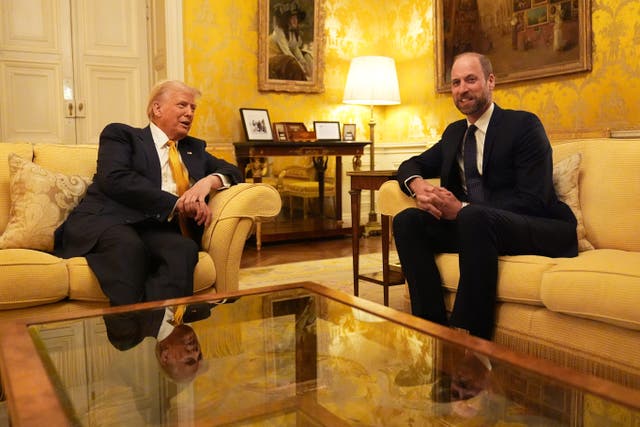 <p>Donald Trump and Prince William met at the residence of the British ambassador in Paris following the ceremony at Notre Dame cathedral </p>