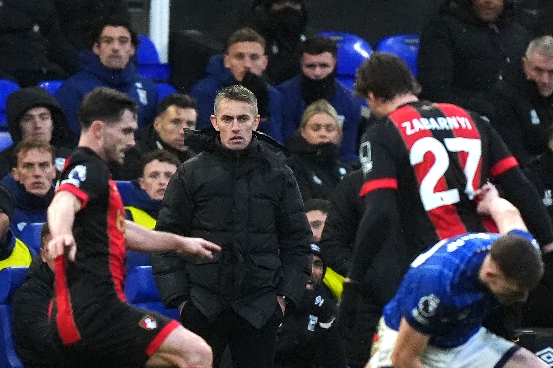 Ipswich manager Kieran McKenna saw his side beaten at home by Bournemouth (Bradley Collyer/PA)