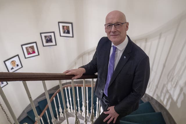 First Minister John Swinney at Bute House in Edinburgh (Jane Barlow/PA)