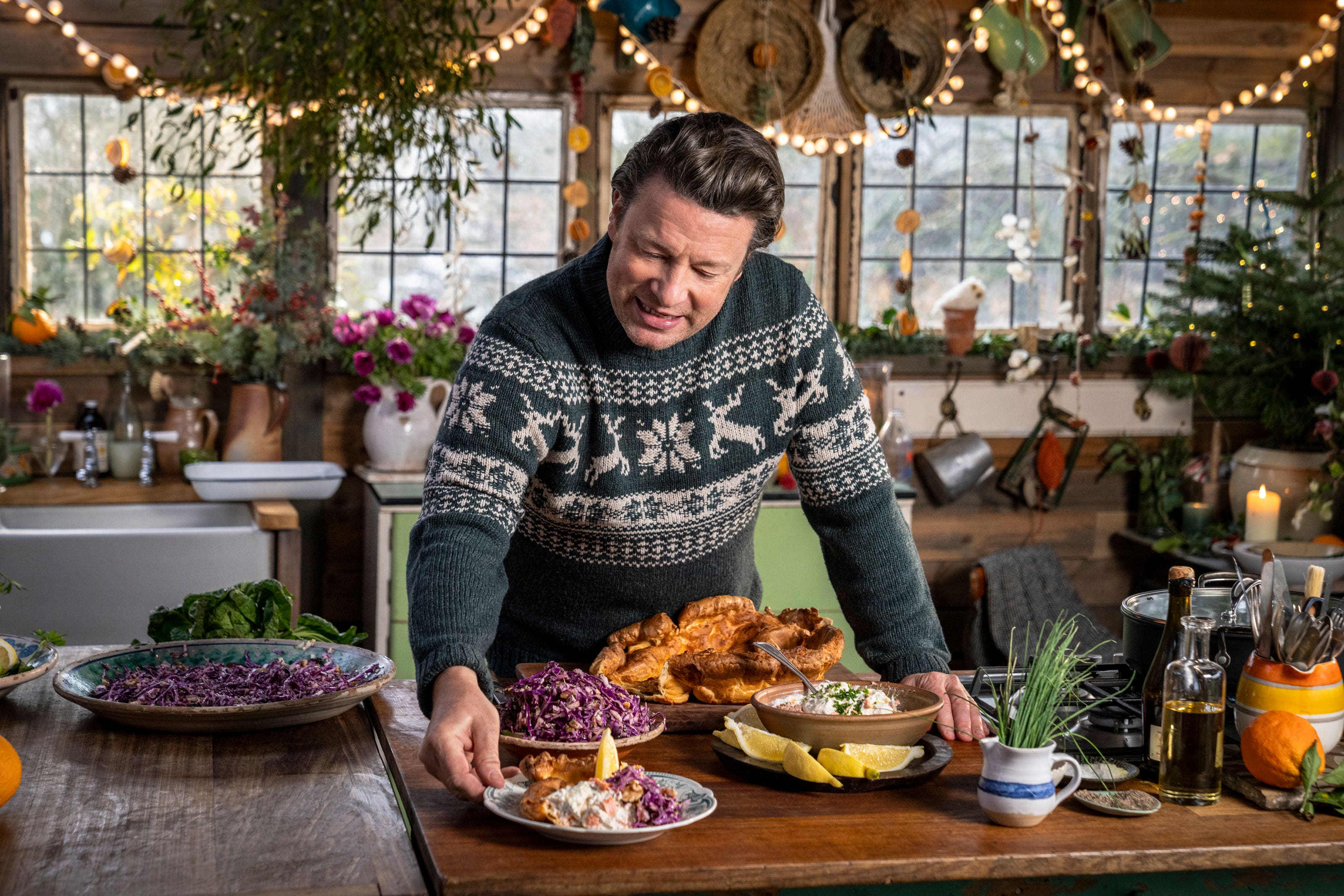 Jamie Oliver’s festive special promises to rescue your Christmas dinner from the usual fare with bold, flavourful twists