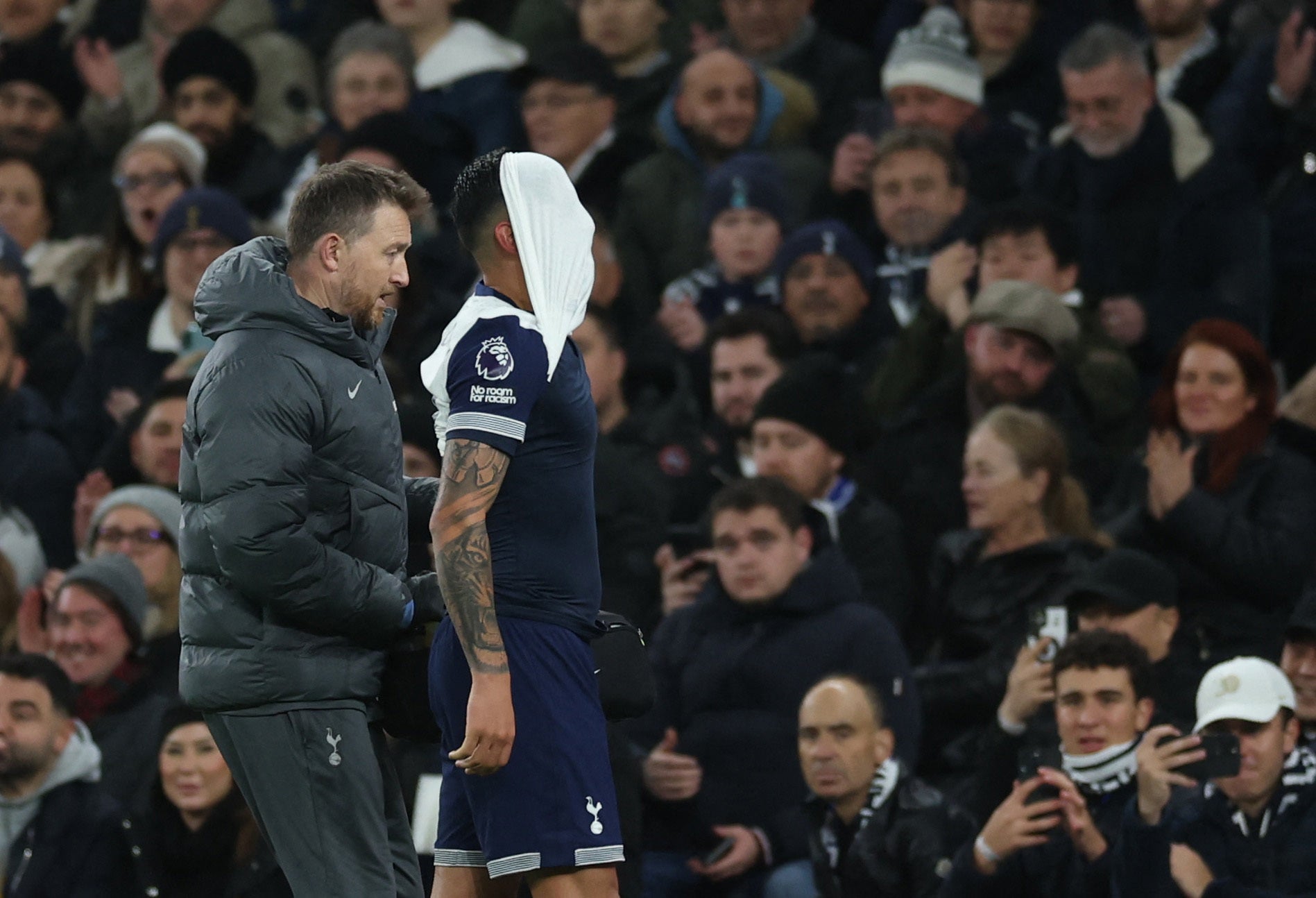 Cristian Romero only played 15 minutes on his return before being subbed off with an injury