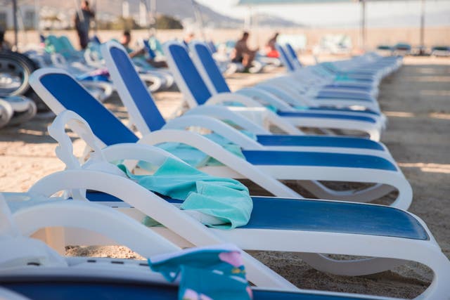 <p>The damaged loungers may take up to a month to replace</p>