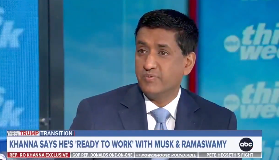 Ro Khanna said he is open to ‘bipartisan cooperation’ with Musk