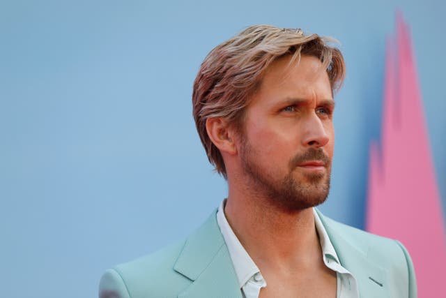 <p>Ryan Gosling at the Barbie premiere</p>