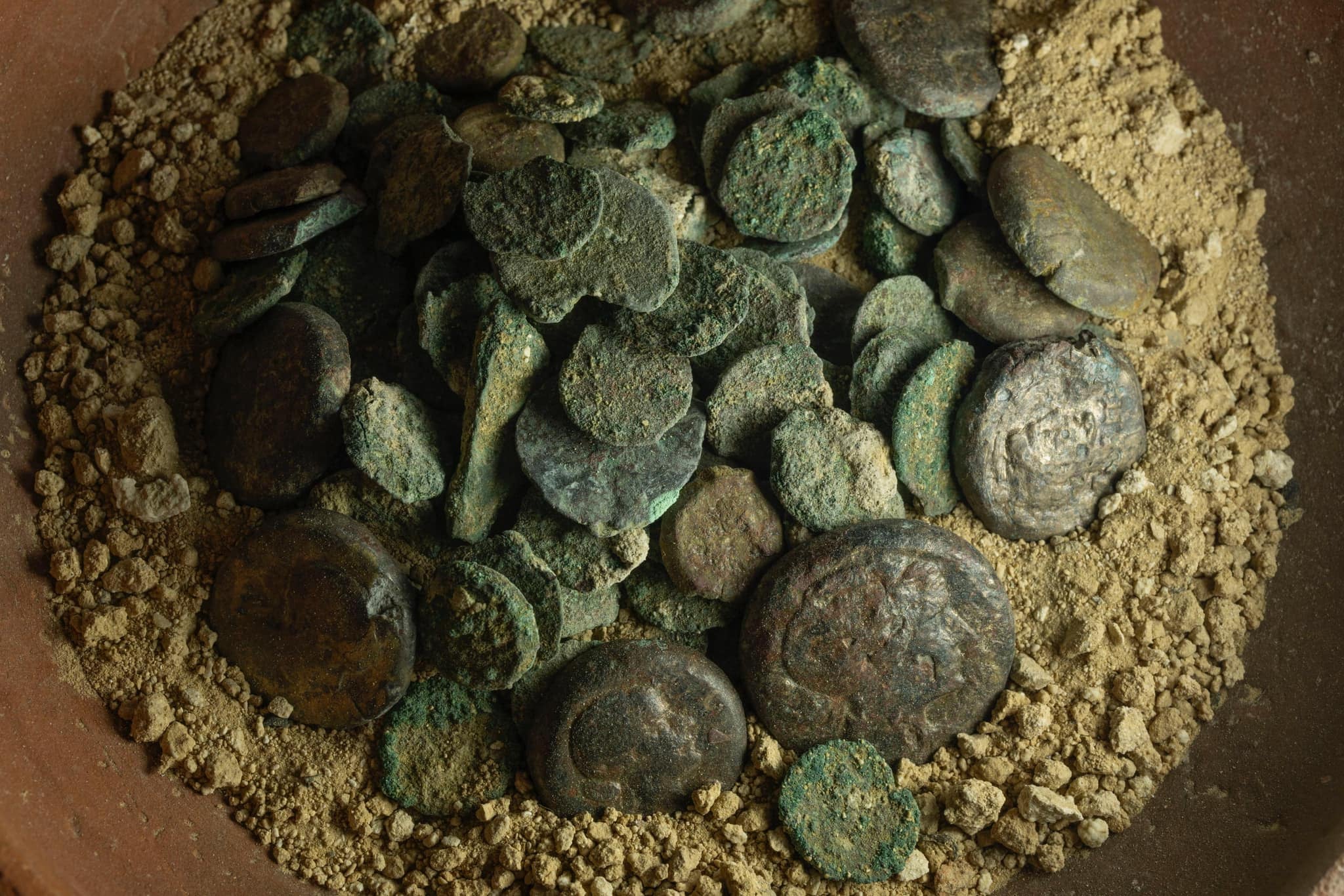 Hoard of coins unearthed at archaeological site in Egypt