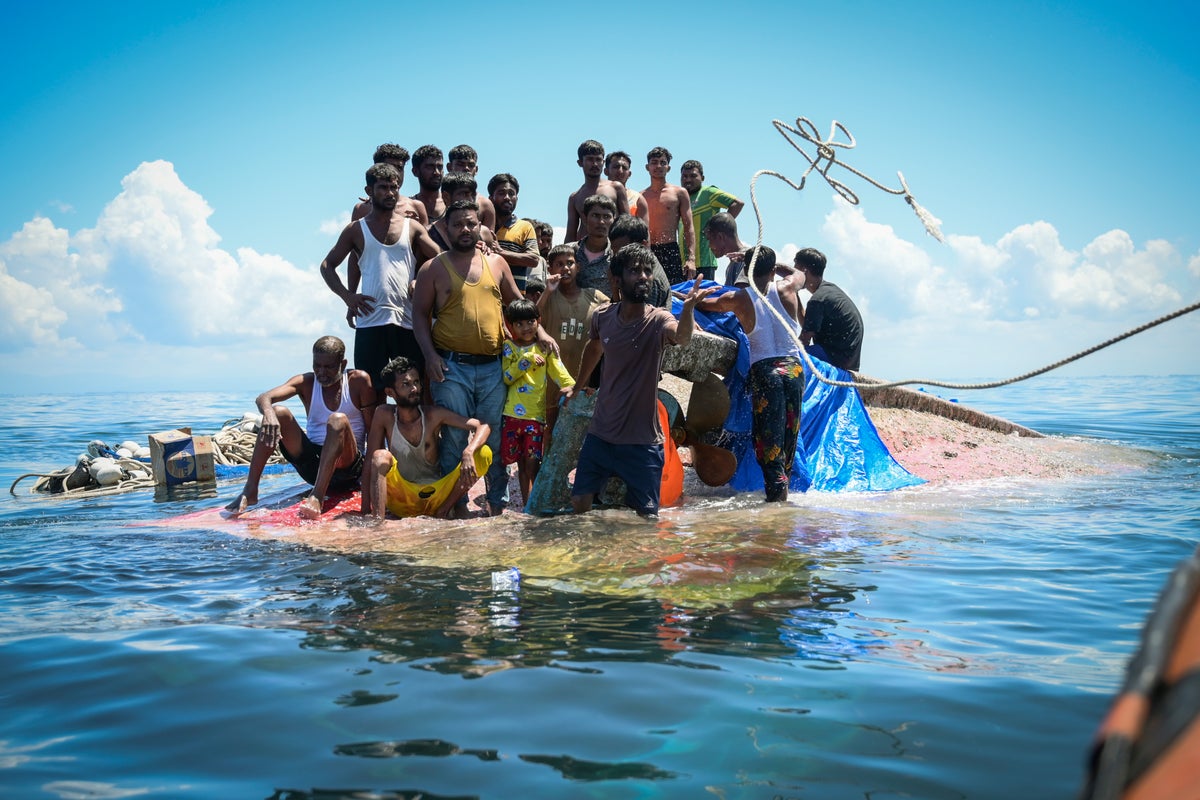Sri Lanka's navy rescues 102 Rohingya refugees found adrift aboard a ...