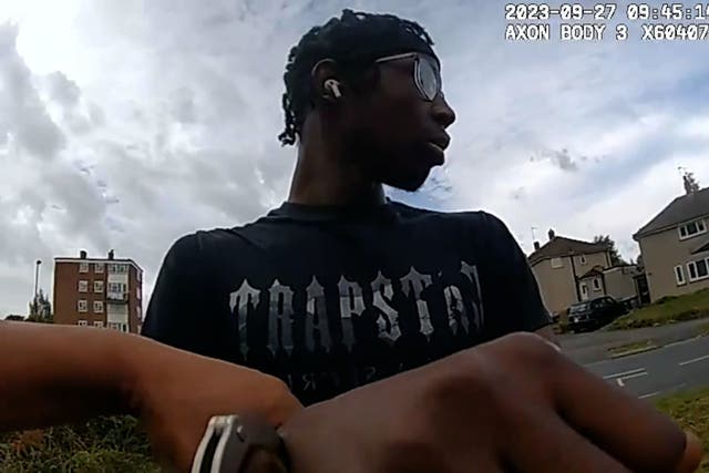 The moment Hassan Sentamu was arrested over the murder of Elianne Andam (Met Police/PA)