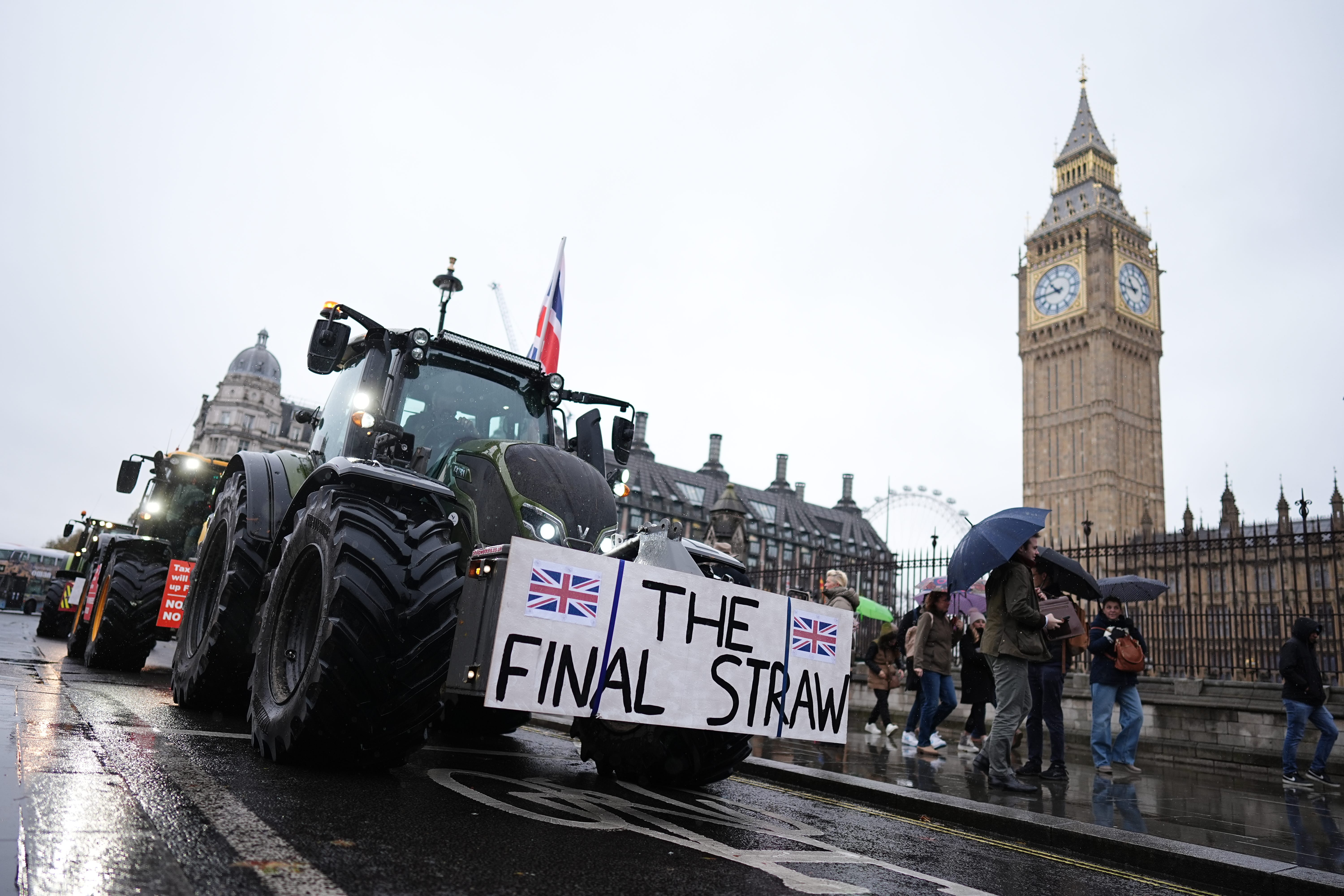 Farmers were angered by inheritance tax changes (PA)