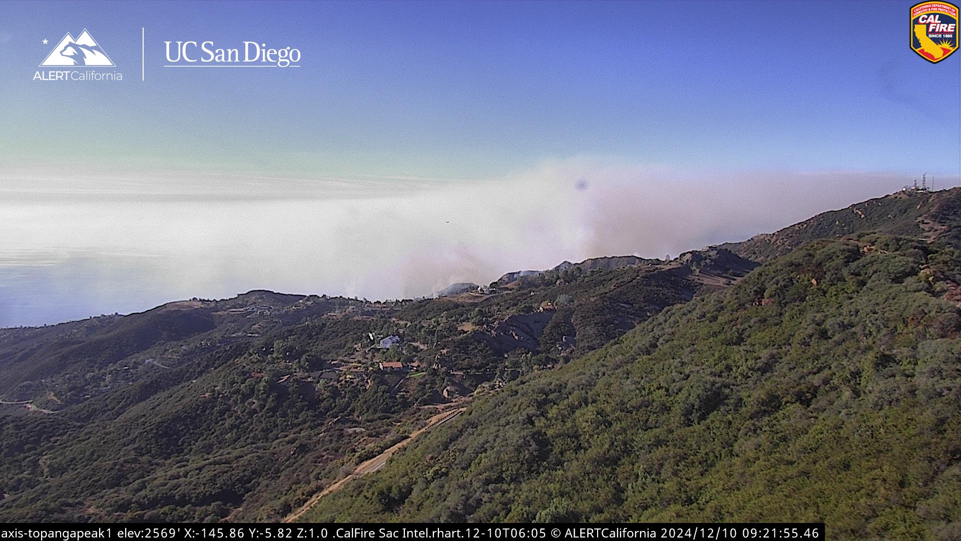 Malibu homes are shown in the Los Angeles County hills affected by the Franklin Fire.