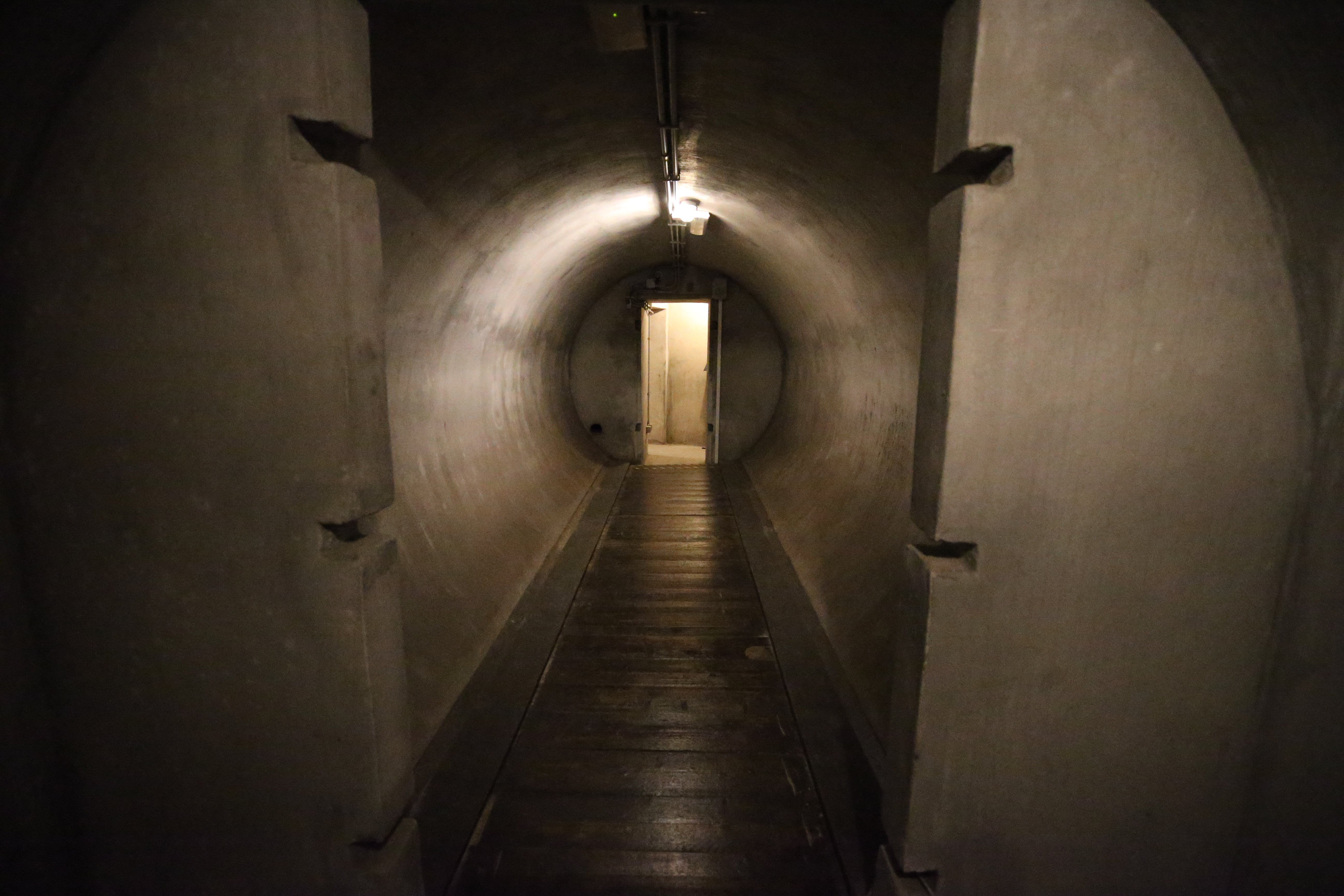 Part of the bunker that Benito Mussolini built under the Casino Nobile in Villa Torlonia