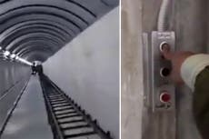 Footage shows secret underground tunnels used by Assad regime in Syria