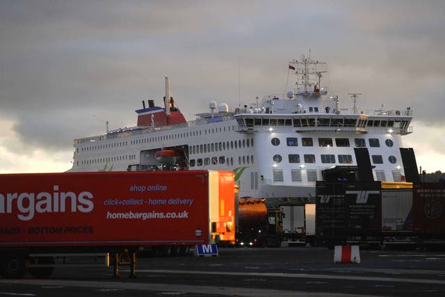 <p>The Windsor Framework, and its predecessor the NI Protocol, require checks and customs paperwork on goods moving from Great Britain into Northern Ireland (Mark Marlow/PA)</p>