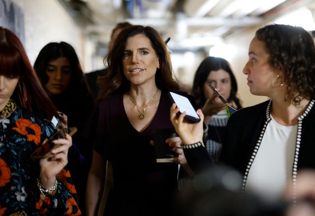 <p>U.S. Rep. Nancy Mace (R-SC) arrives for a House Republican caucus meeting at the U.S. Capitol on November 19, 2024 in Washington, DC</p>