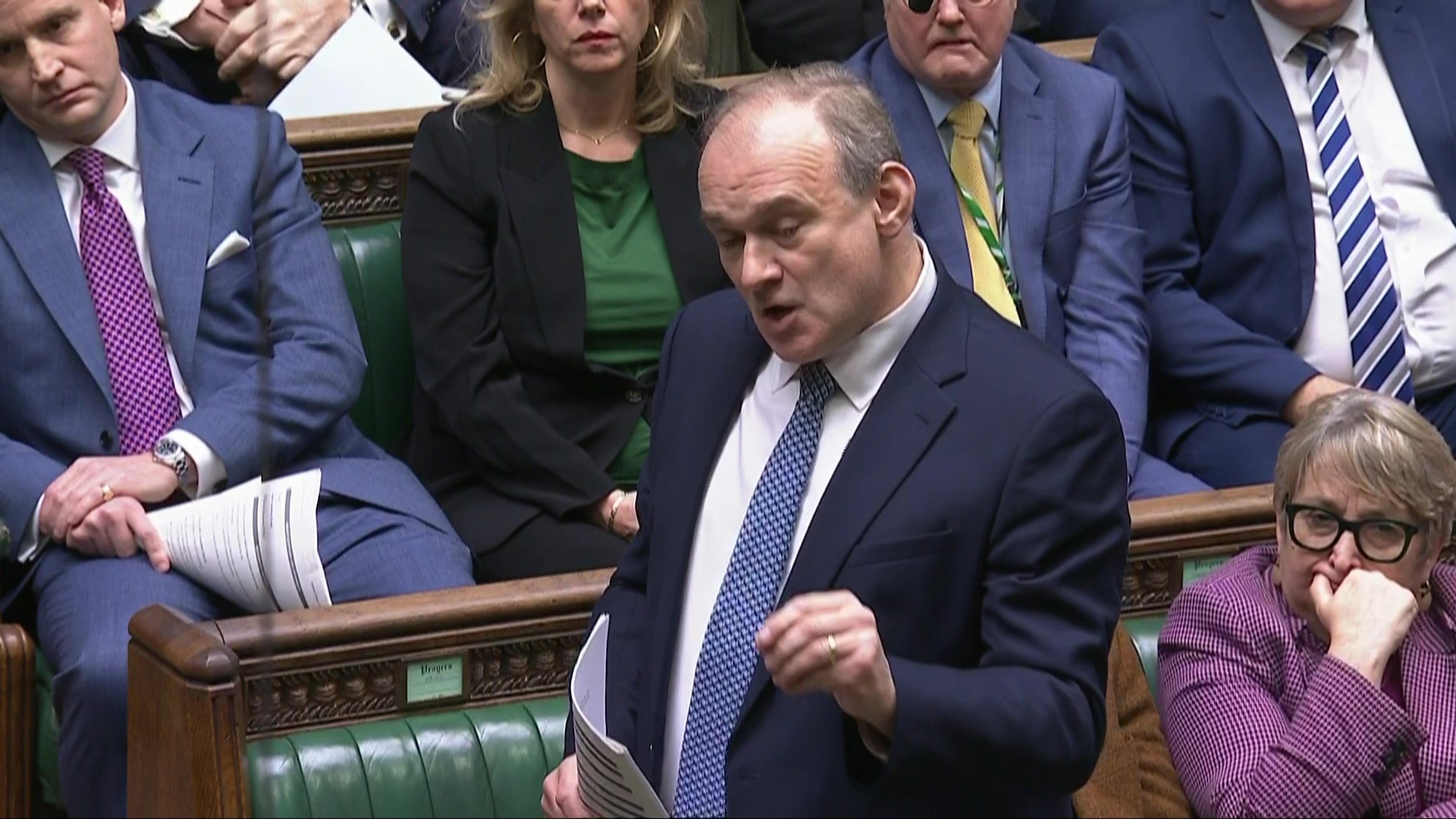 Lib Dem leader Ed Davey asked whether the UK would play a leading role in stabilising Syria