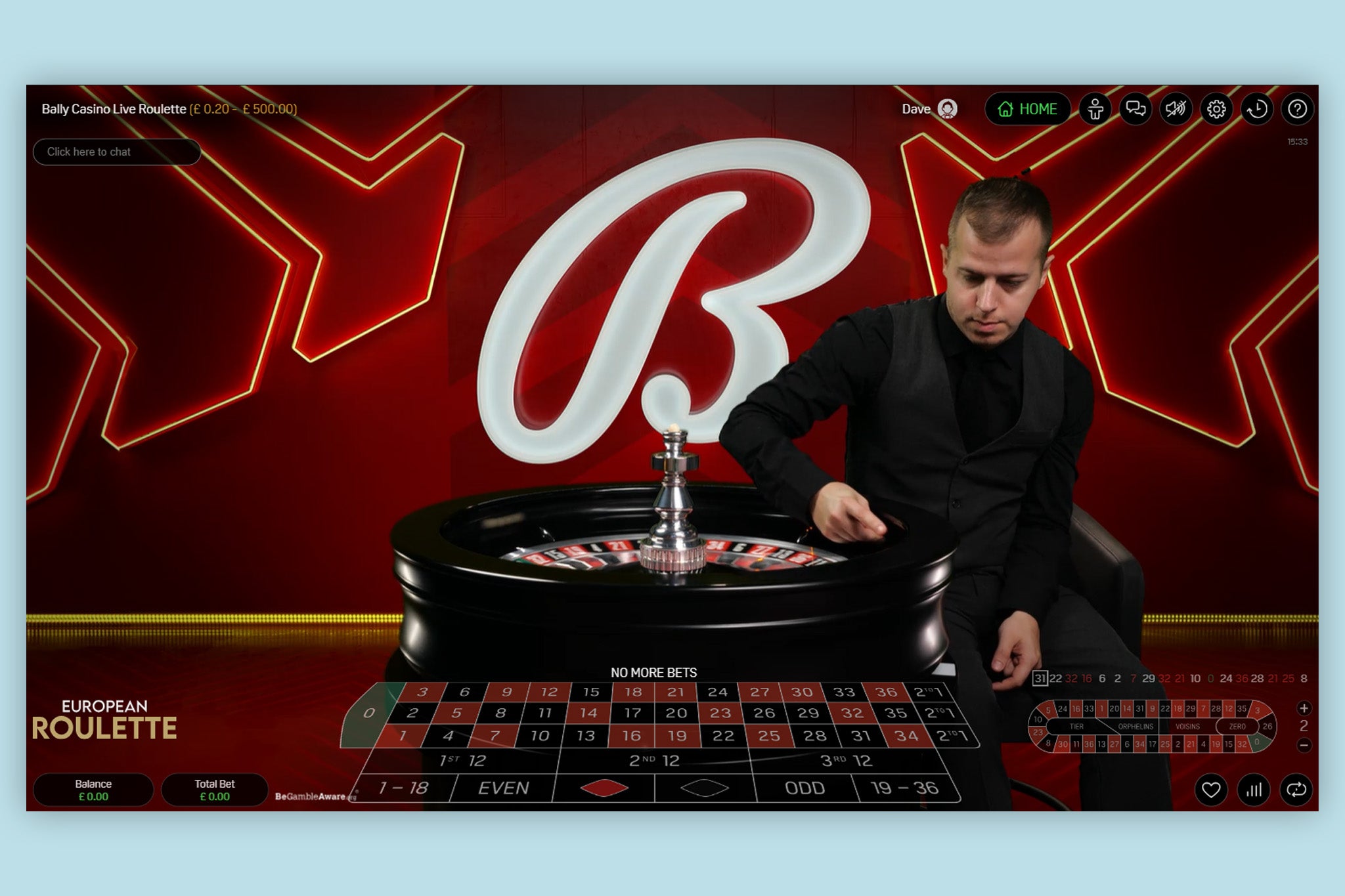 We found the Bally Casino live experience to be of the highest standard