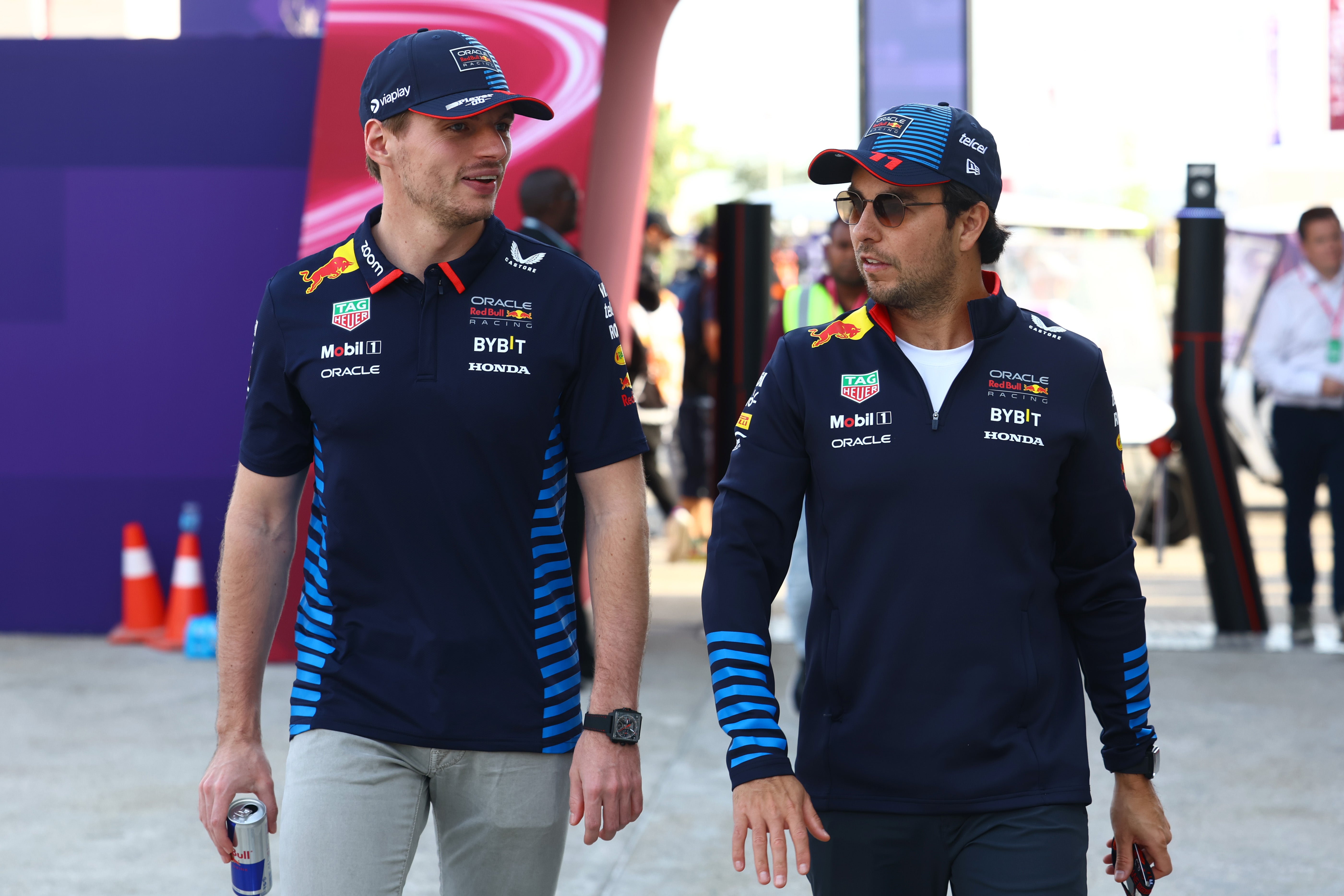 Max Verstappen has defended Red Bull teammate Sergio Perez