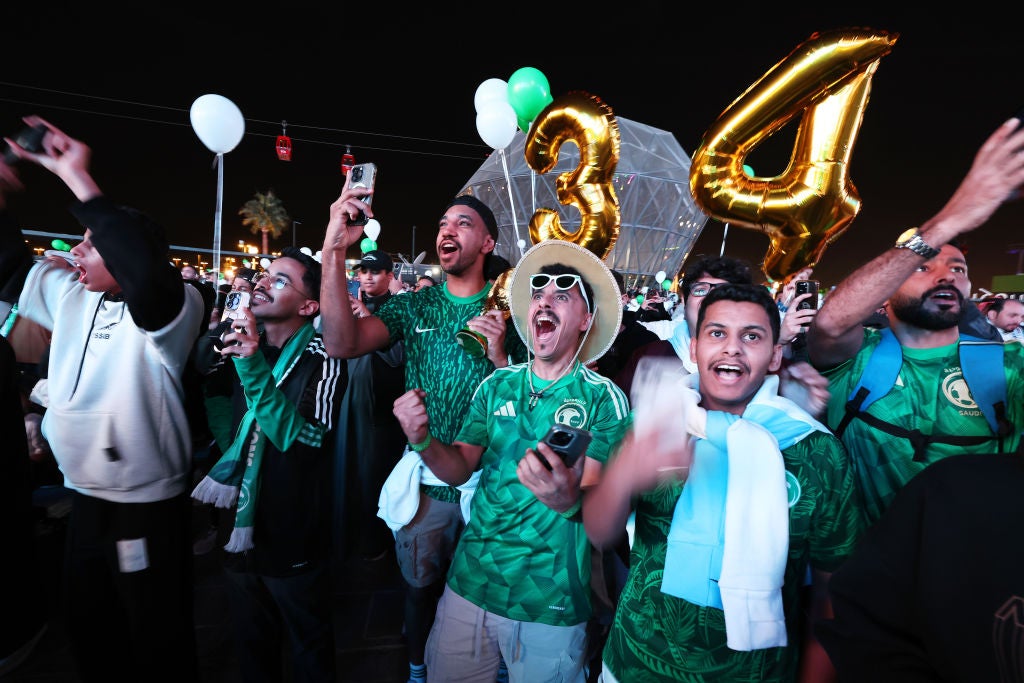 There were scenes of celebration in Saudi Arabia