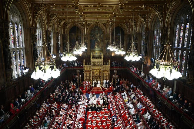 Peers debated the House of Lords (Hereditary Peers) Bill (Henry Nicholls/PA)