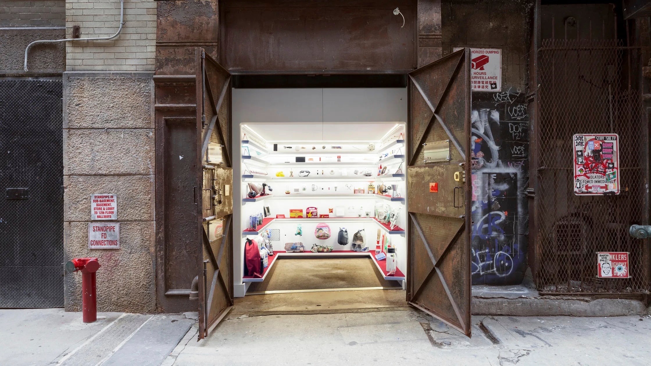 This image shows Mmuseumm 1, one of the smallest museums in New York