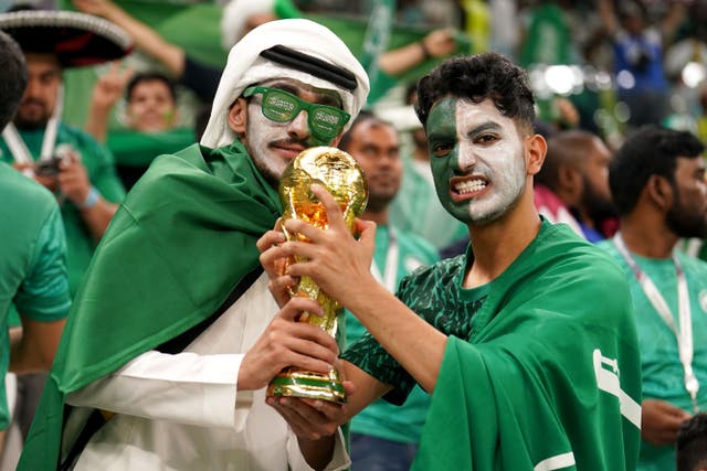 Saudi Arabia has been officially awarded hosting rights to the 2034 World Cup (Mike Egerton/PA)