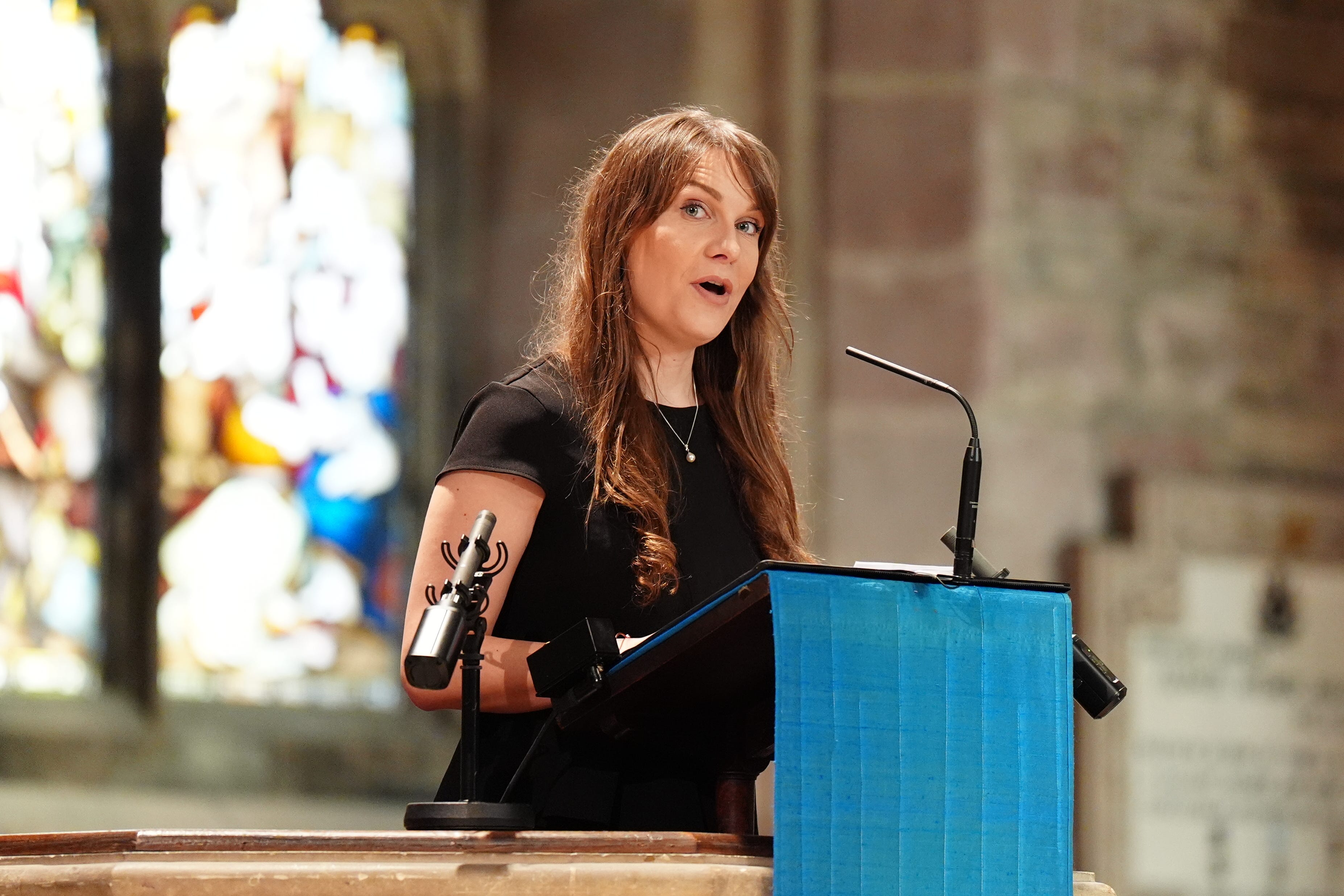 Christina Hendry spoke at Alex Salmond’s recent memorial service (Jane Barlow/PA)