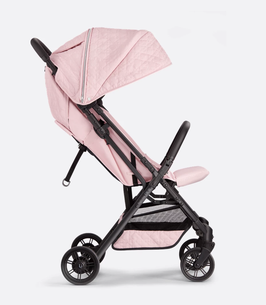 Pricey buggies include the Baby Dior Stroller in powder pink, which costs £2,600